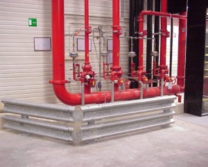 Sprinkler systems in warehouses